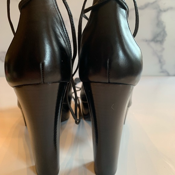 Michael Kors Collection Black Leather Platforms - Picture 9 of 9
